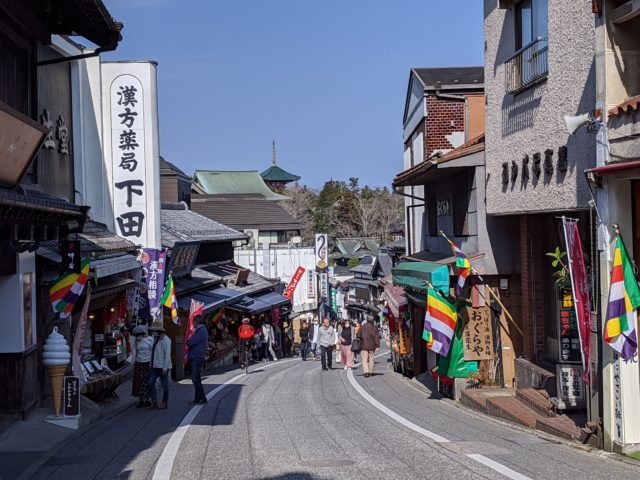 成田山新勝寺までの沿道