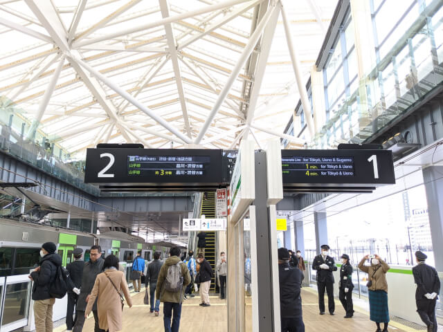 高輪ゲートウェイ駅ホーム