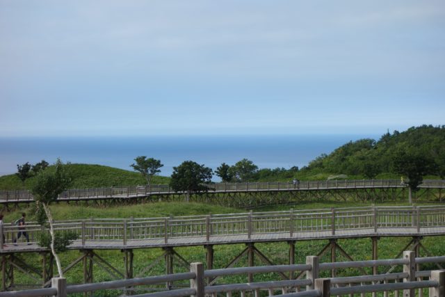 高架木道からのオホーツク海