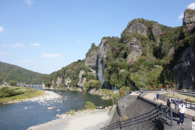 青の洞門付近の景色